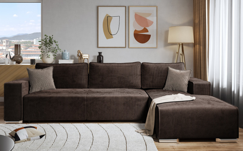 Coltar pentru living Felion, maro + bej  1