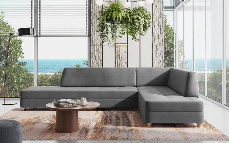 Coltar Bluevel, gri deschis  1