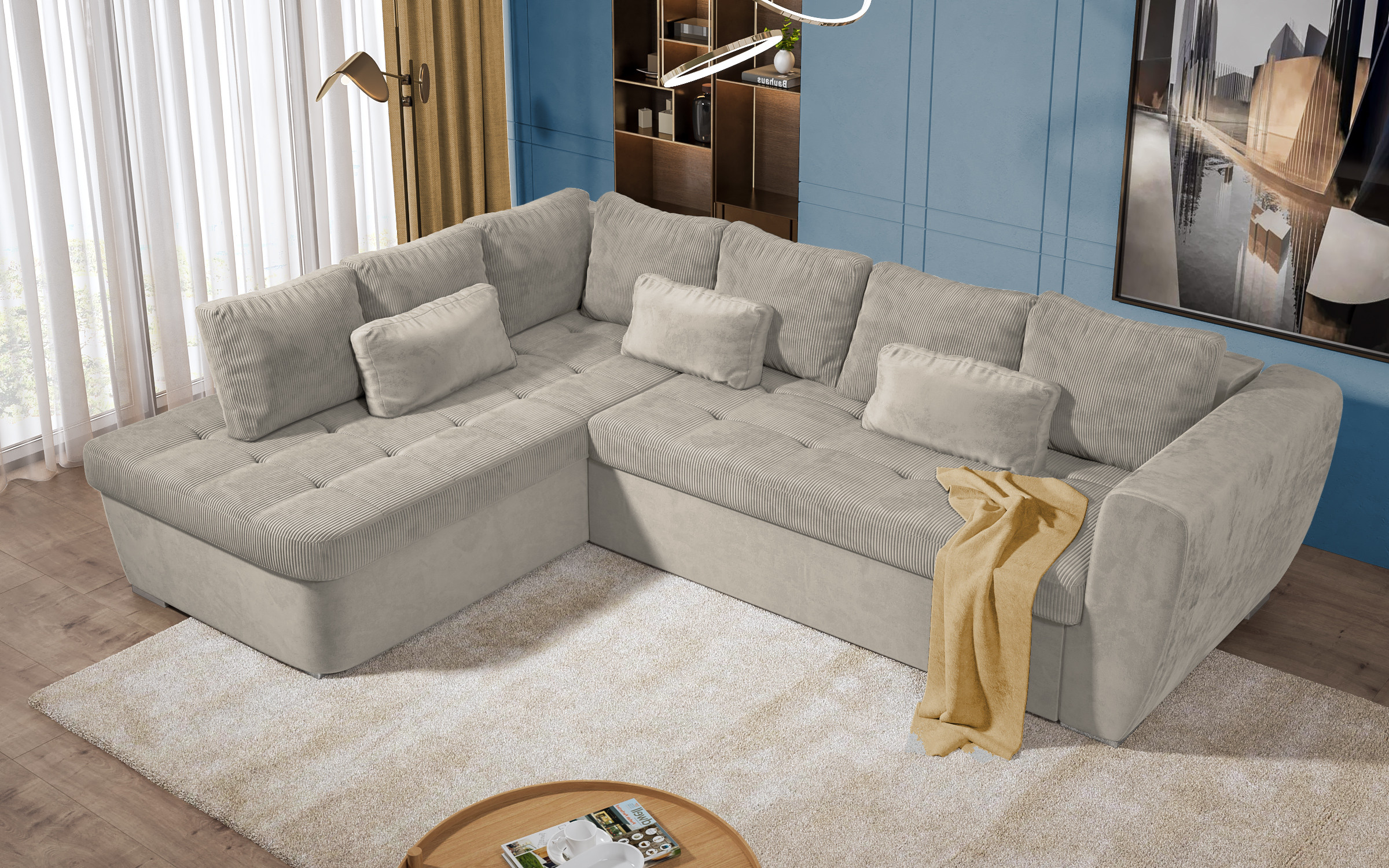 Coltar extensibil Las Vegas Premium, bej  6