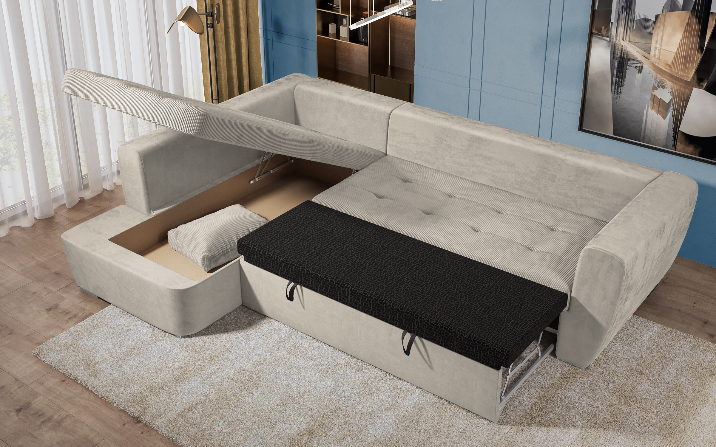 Coltar extensibil Las Vegas Premium, bej  8