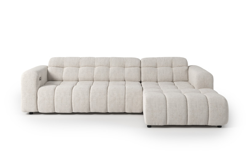 Раскладной угловой диван с электрическим механизмом Модера, белый  2