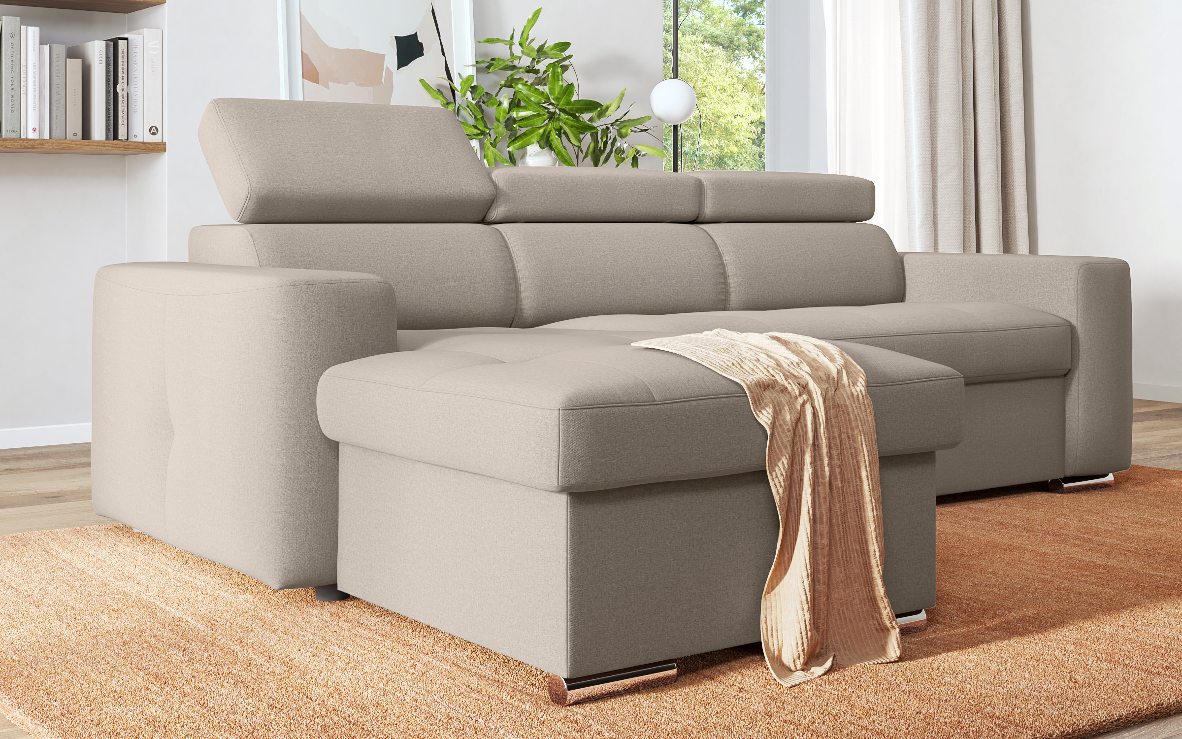 Coltar extensibil Navi, bej  3