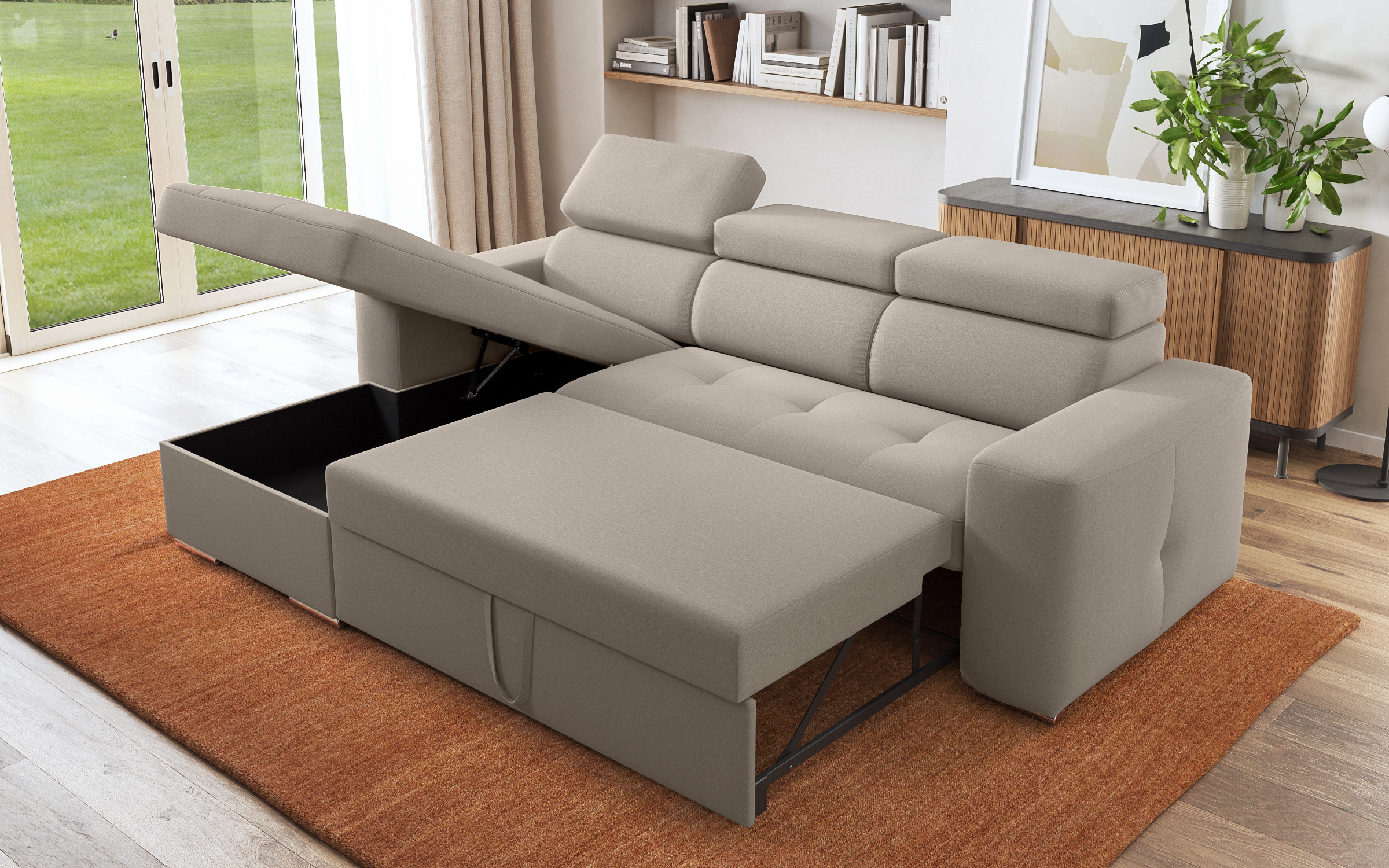 Coltar extensibil Navi, bej  6