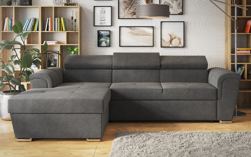 Coltar pentru living Medison Relax, gri inchis  1