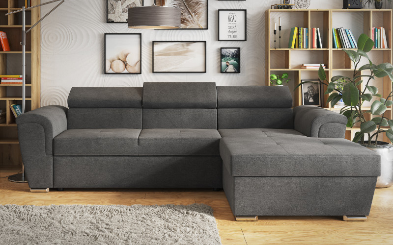 Coltar extensibil Medison Relax, gri inchis  1