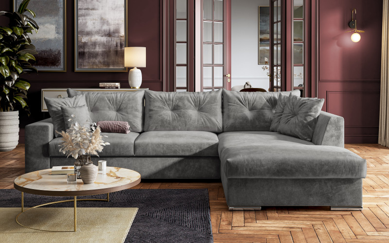 Coltar extensibil Roma, gri deschis  1