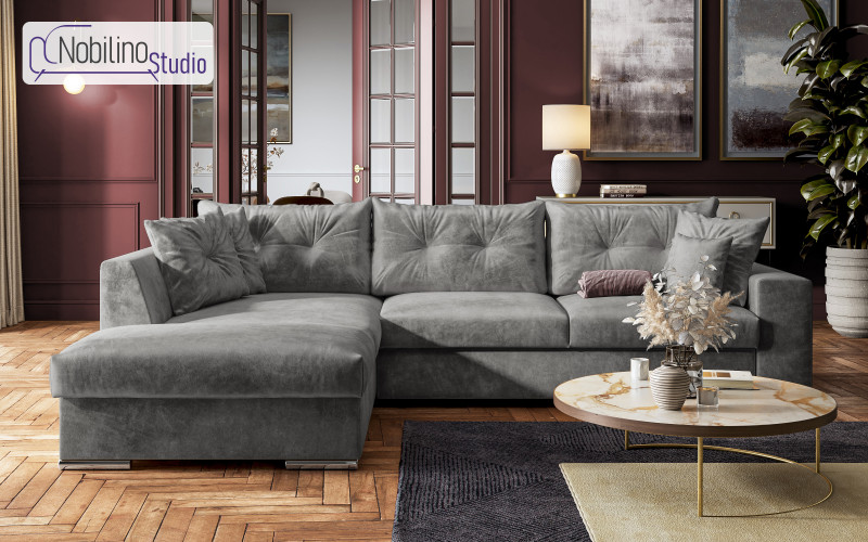 Coltar extensibil Roma, gri deschis  1