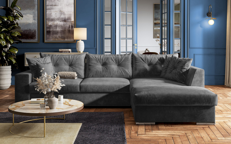 Coltar extensibil Roma, gri inchis  3