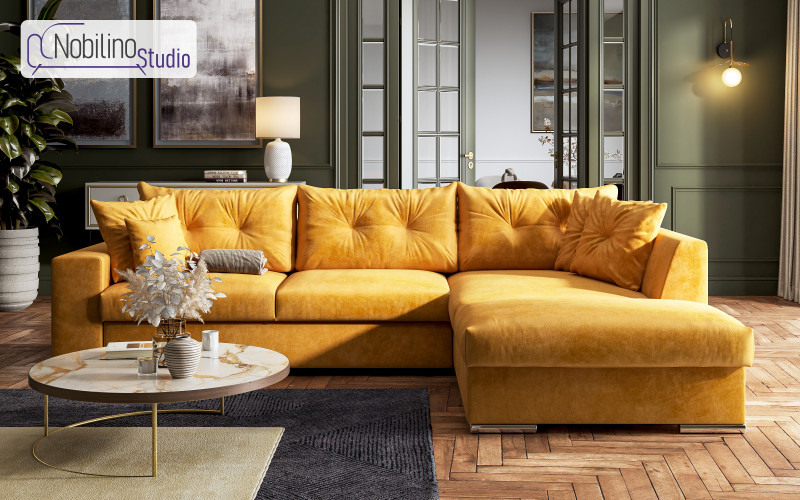 Coltar extensibil Roma, galben  1