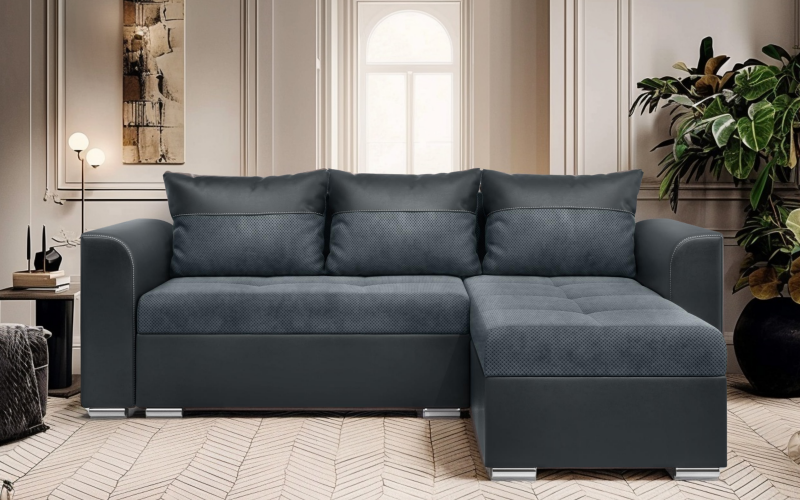 Coltar extensibil Jovani, gri + negru  1