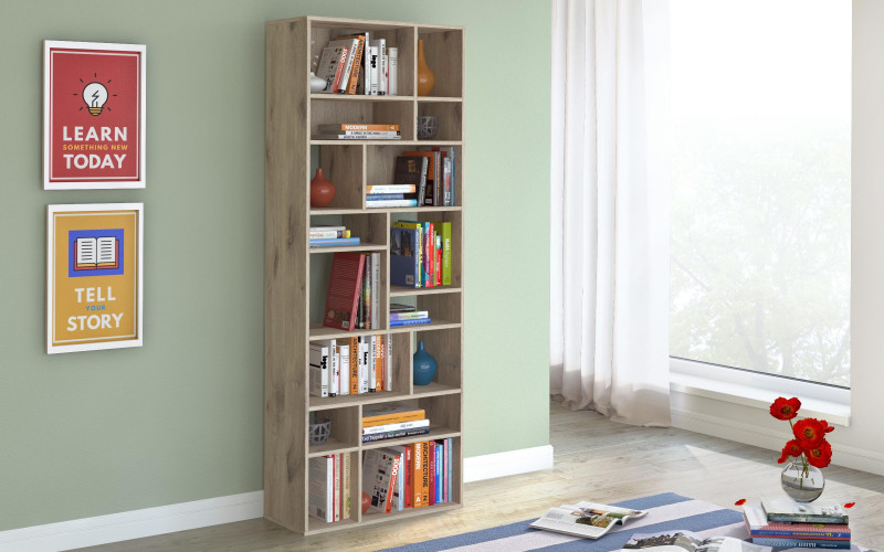 Biblioteca Astrid L, stejar scandinav deschis  1