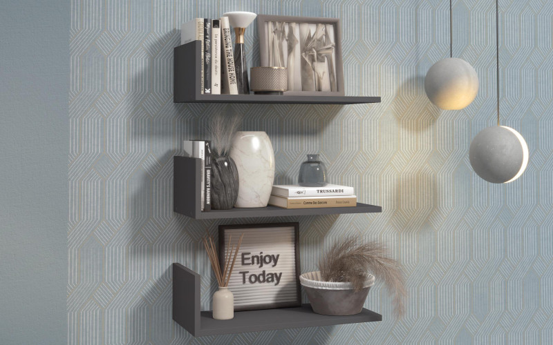 Etajera Artena, antracit  1