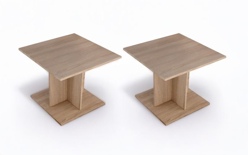 Set 2 buc. masuta de cafea Fani, stejar sonoma  1