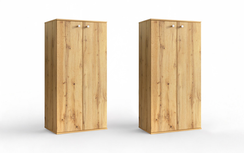 Set 2 pantofare Farel, stejar wotan  1