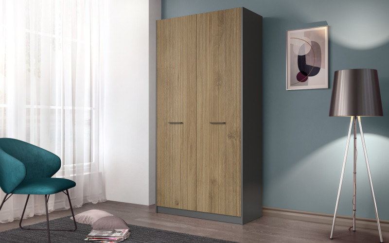 Dulap Diema, antracit mat + cadiz  1