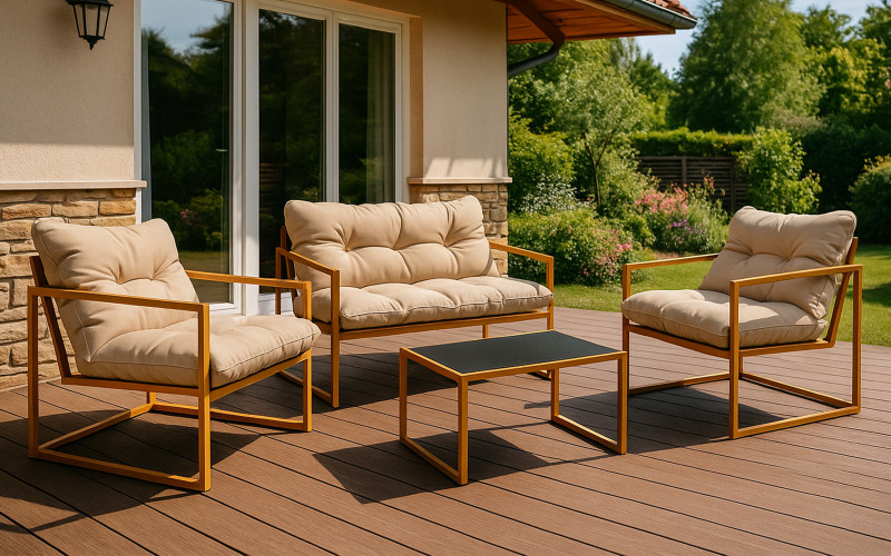 Set masa + scaune Monter A, natural  1