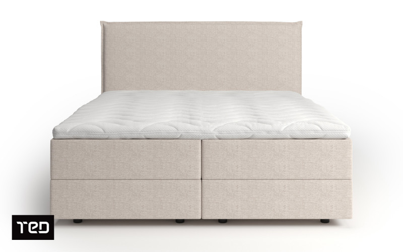 Pat dublu Modera Boxspring, bej  5