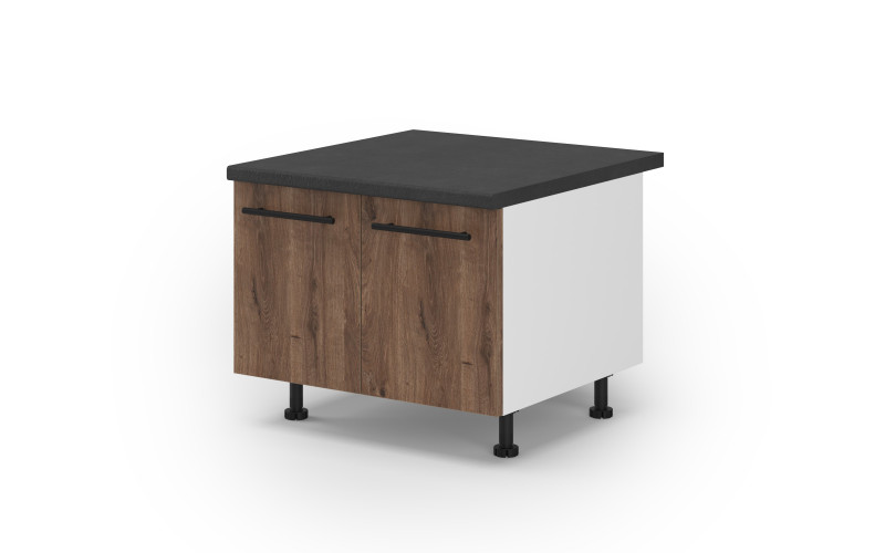 Dulap de bucatarie Dakota 19 pentru cuptor mic, stejar scandinav inchis  1