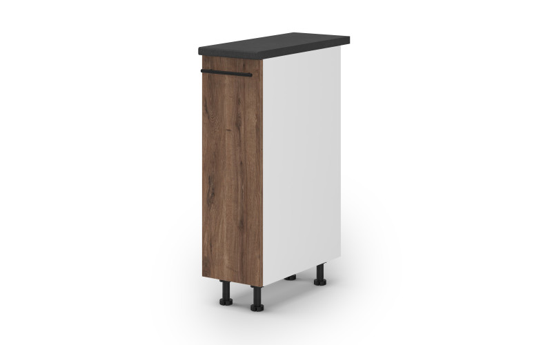 Dulap de bucatarie pentru sticle Dakota 28, stejar scandinav inchis  1