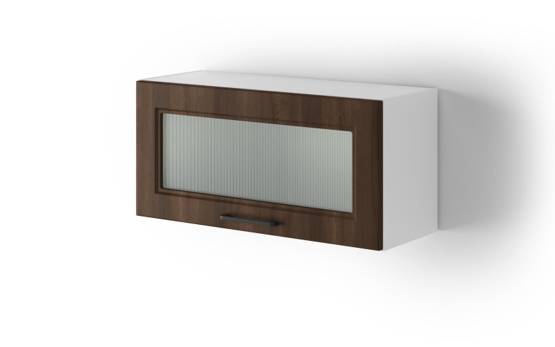 Dulap-vitrina de bucatarie Sena 40, nuc  1