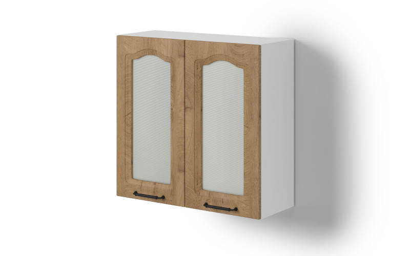 Dulap-vitrina de bucatarie Matis 43, stejar classic  1