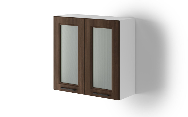 Dulap-vitrina de bucatarie Sena 43, nuc  1