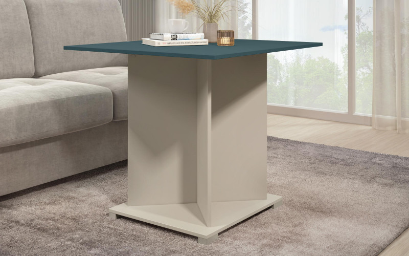 Masuta de cafea Aurea XL, nisipiu mat + petrol  1