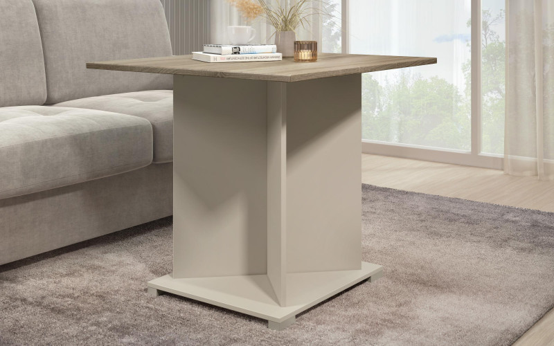 Masuta de cafea Aurea XL + MDF, nisipiu mat + stejar sonoma  1