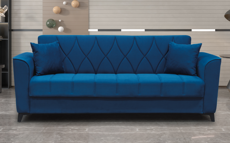 Canapea extensibila click- clack Eliro, albastru  1