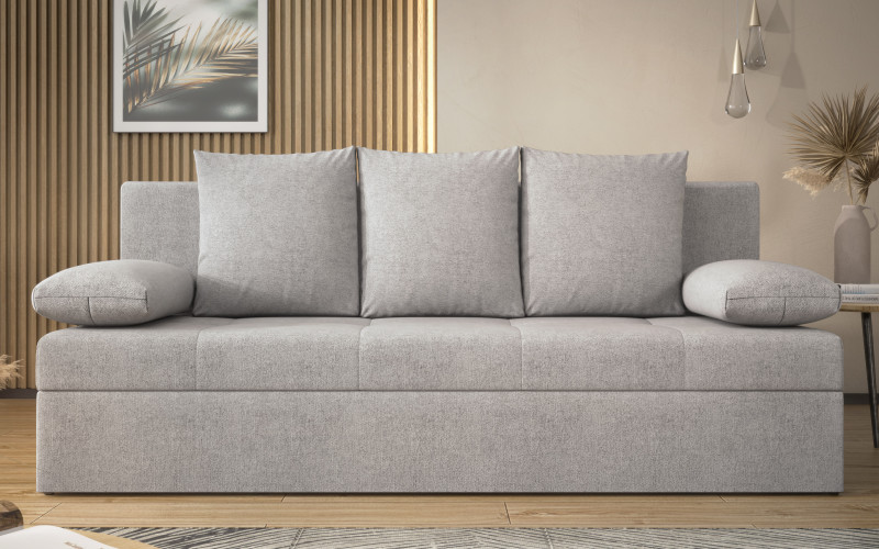 Canapea extensibila Aleto, gri deschis  1