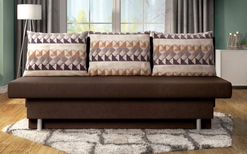 Canapea extensibila Marty, maro + print  1