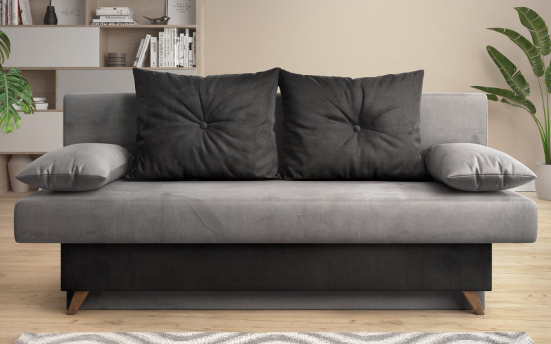 Canapea extensibila Victorio, gri inchis + gri  1