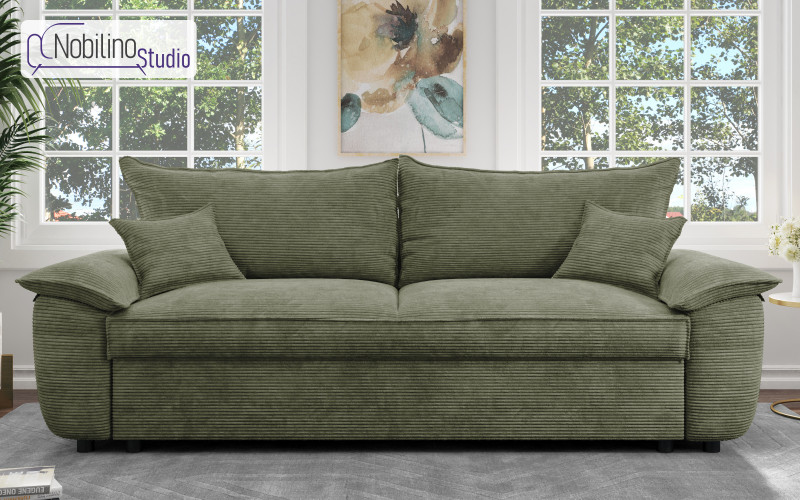 Canapea extensibila Elzas, verde  1