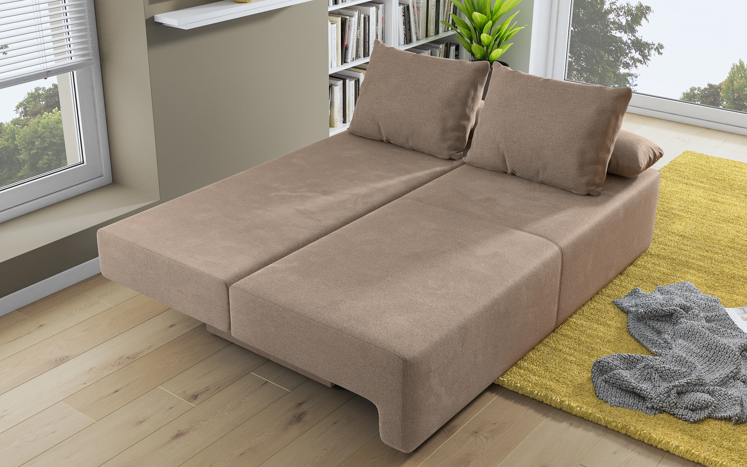 Canapea extensibila Keira, bej inchis 6