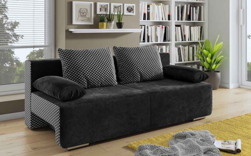 Canapea extensibila Keira, negru + Nacha Negro  1