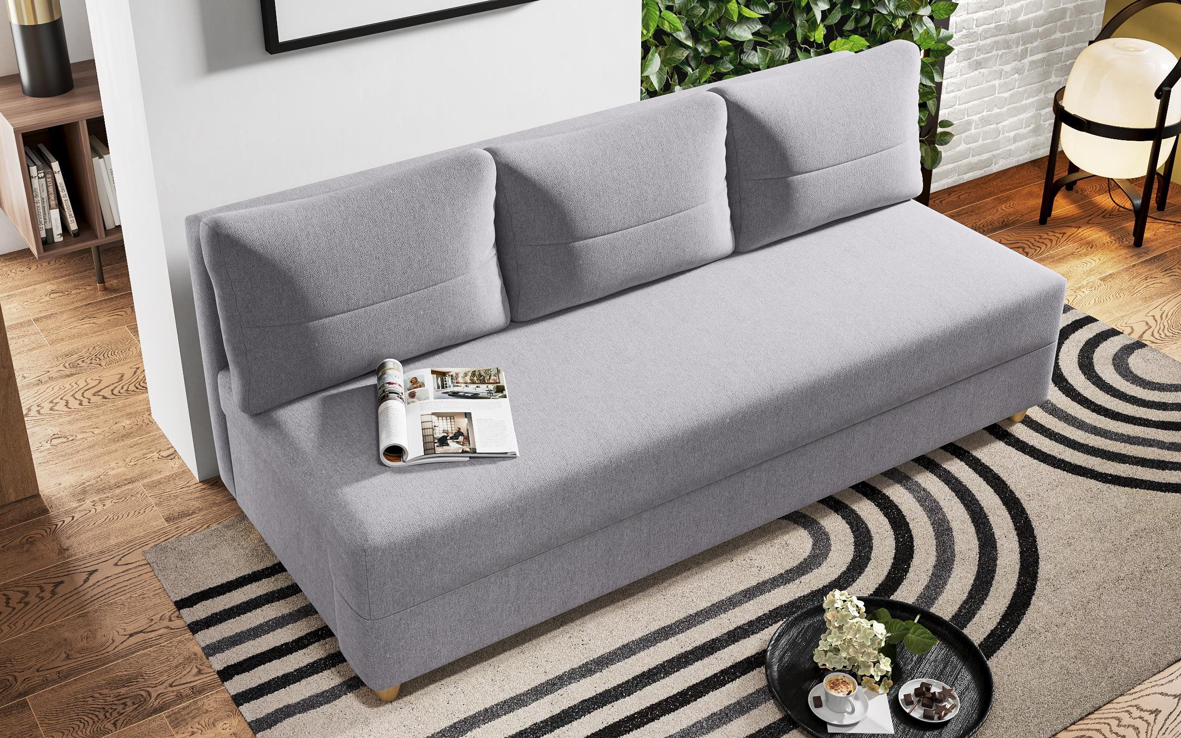 Canapea extensibila Arano, gri deschis  7