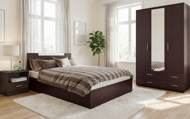 Set pentru dormitor Venera, wenge  1