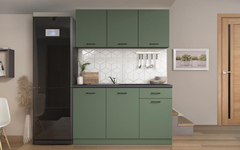Bucatarie Lora 5, verde fumuriu  1