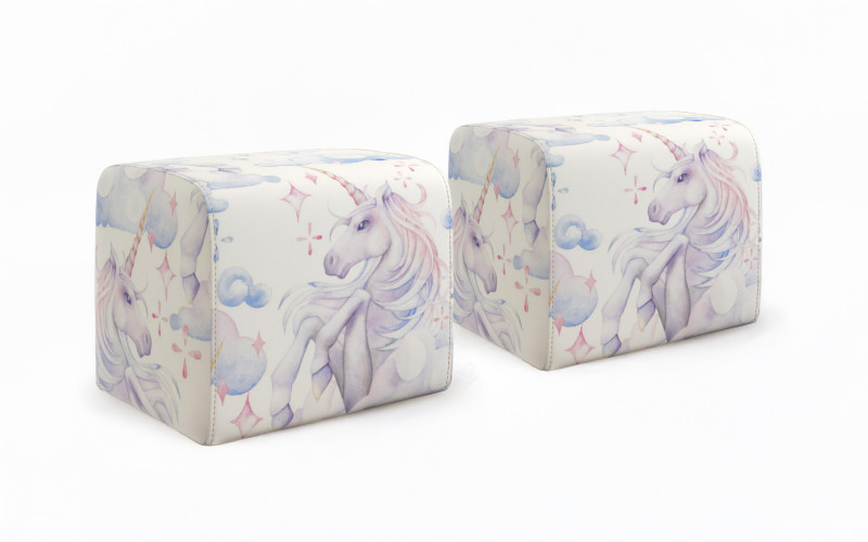 Set 2 buc. taburet Loli, print  1