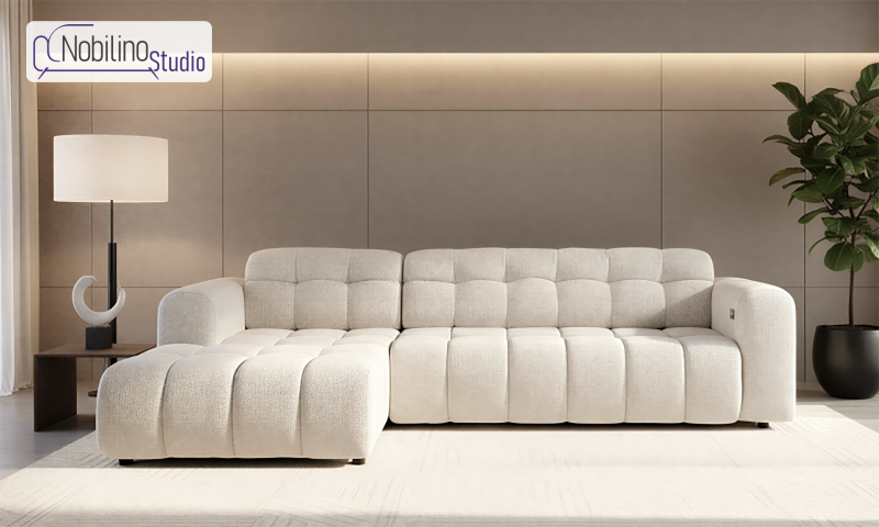 Coltar extensibil cu mecanism electric Modera, alb  1