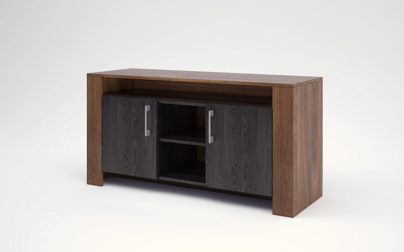 Modul TV Bronx M12, stejar brandy castello + carbon wood  1