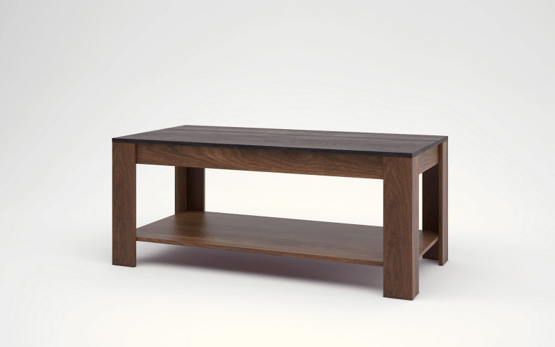 Masuta de cafea Bronx M07, stejar brandy Castello + carbon wood  1