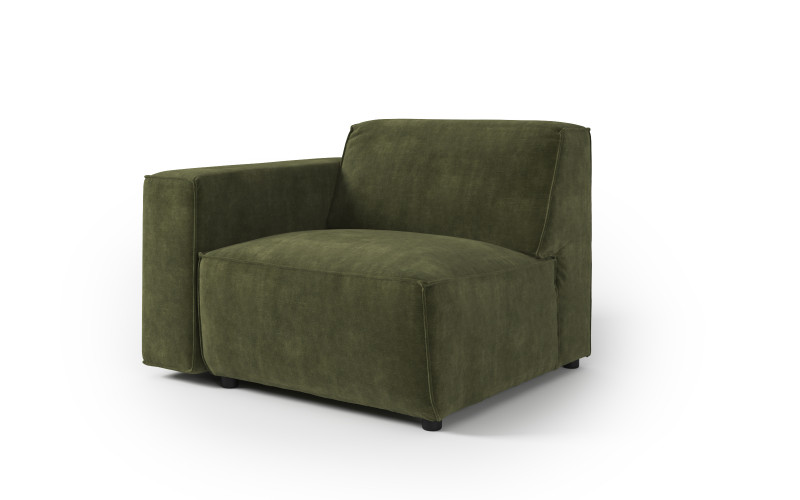 Fotoliu din coltar modular Verso, verde inchis  2