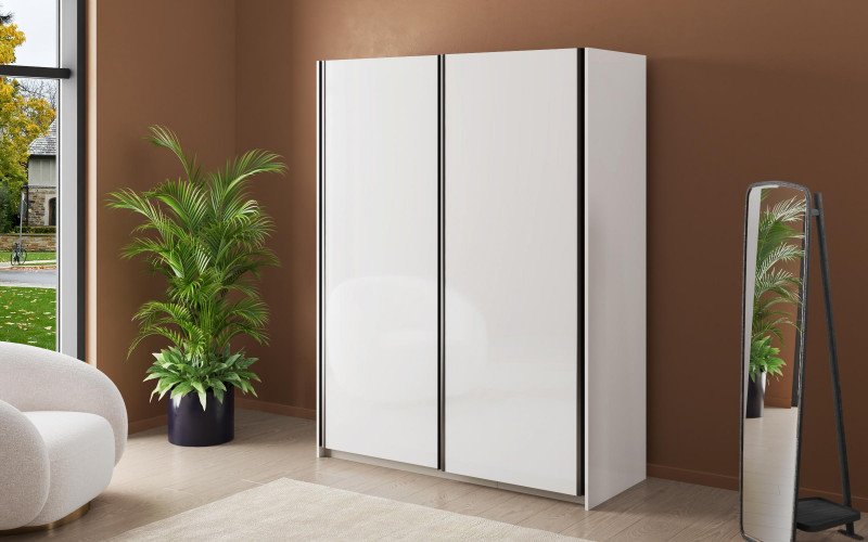Dulap modular Soho Slide 150, alb lucios  1