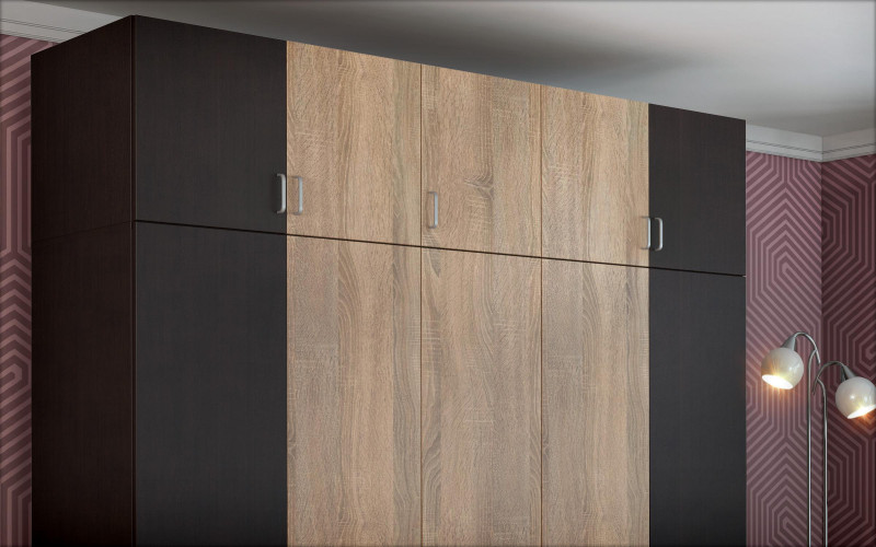 Corp suprapozabil pentru dulap Medeea, stejar sonoma + wenge  1