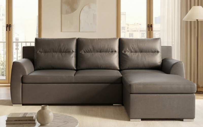 Coltar extensibil Nolan, gri-maroniu  1