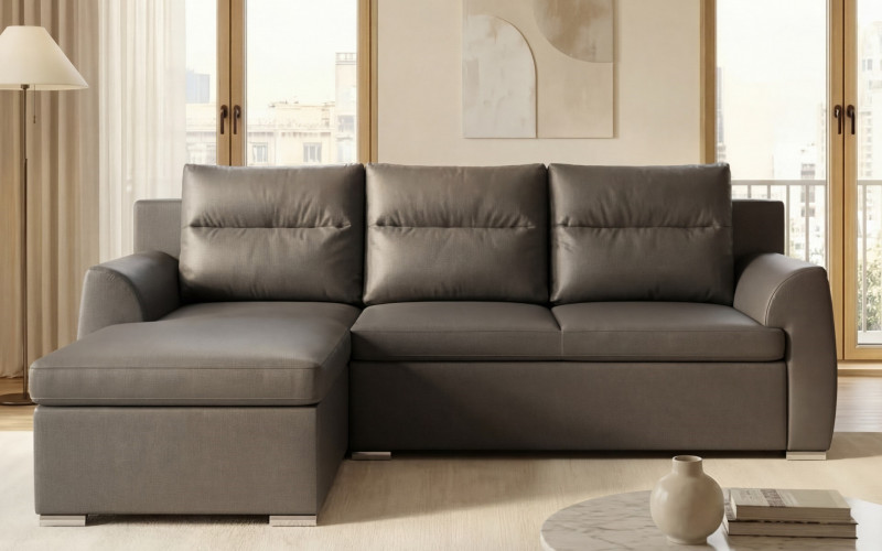 Coltar extensibil Nolan, gri-maroniu  1