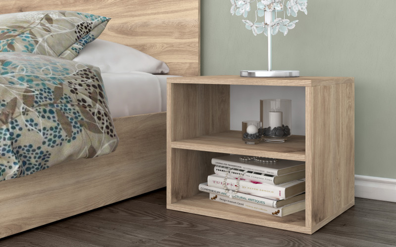 Прикроватная тумба Иззи, дуб кастелло медовый  1