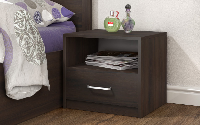 Noptiera Uni, wenge Milano  1