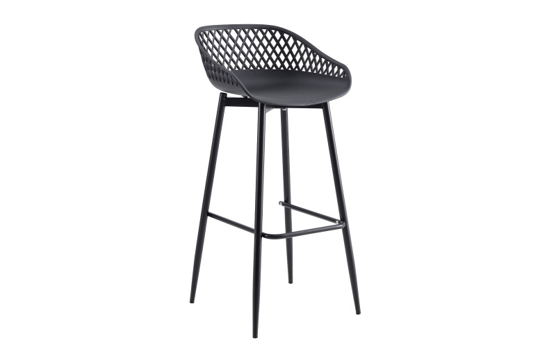 Scaun de bar Pokos, gri inchis  1